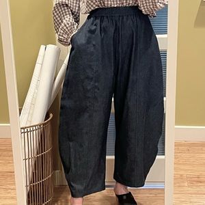 Arthur pants (like Ilana Kohn Abe but bespoke quality) organic cotton dark denim